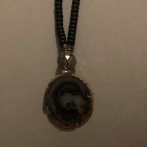 Large stone fabulina statement necklace fashion jewelry